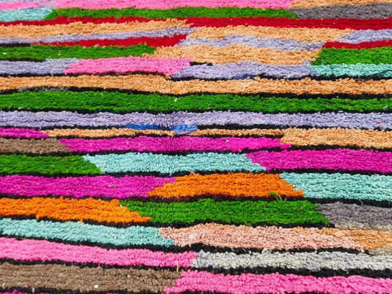 Image 1 of Mehrfarbige Berber-Tapis aus Leinen, 300 cm x 150 cm