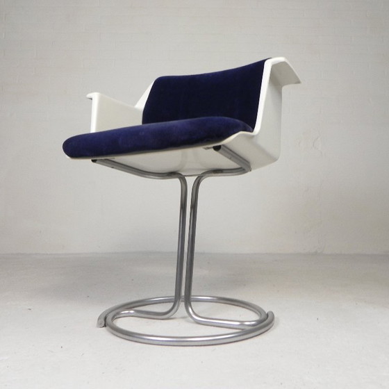 Image 1 of Gispen chair with fiberglass shell, 1960s