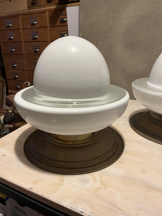 Image 1 of Jaren 20 / 30 plafond lampen