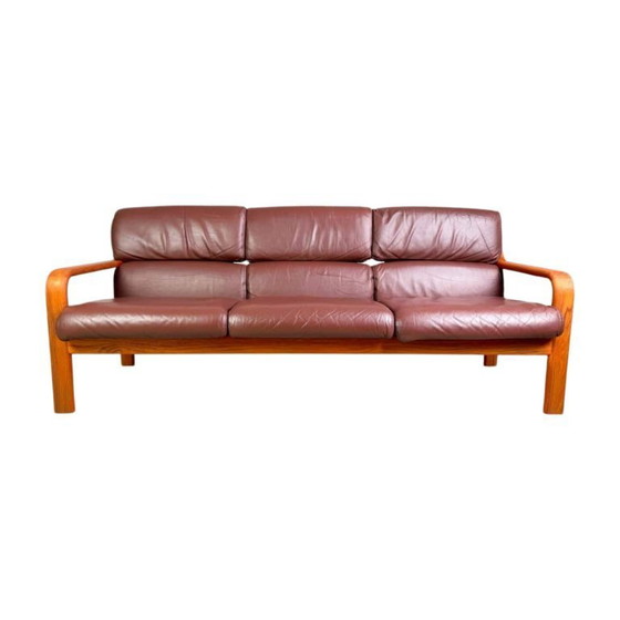 Image 1 of Midcentury Dreisitzer Sofa Couch L.Olsen & Søn Teak Vintage Design