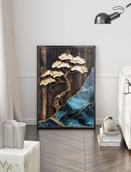 Image 1 of Acrylic Glass Artwork | 200x140 cm | Depthwave #2 (Ori, 1983)