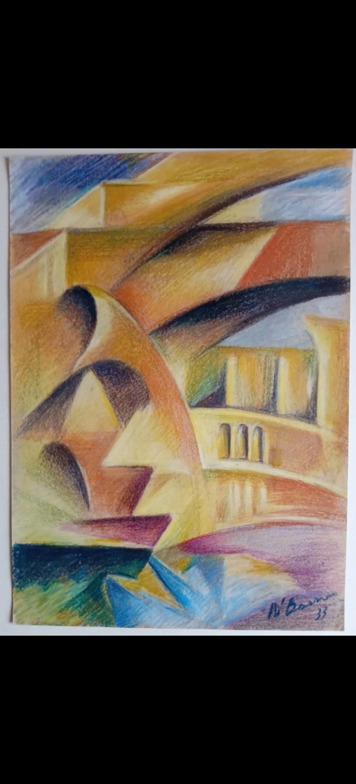 Disegno Originale Futurista di Bosso Renato