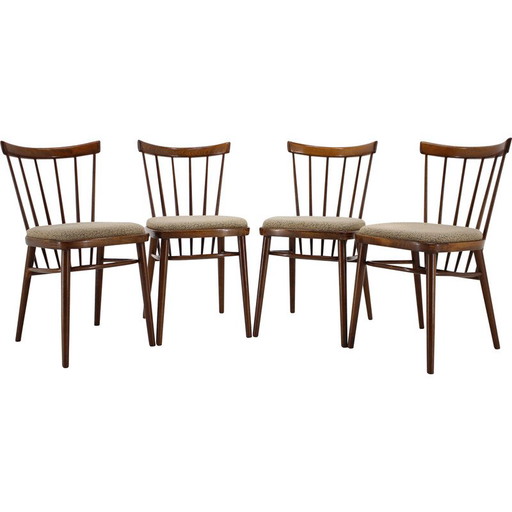 Set of 4 vintage dining chairs by Tatra, Czechoslovakia 1960