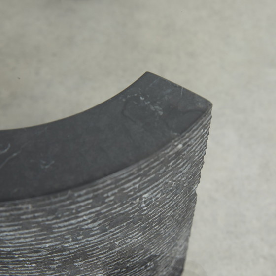 Image 1 of Giulio Lazzotti Column Stone Coffee Table for Casigliani Italy, 1970s