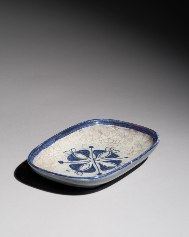 Mid-Century Danish Ceramic Plate Michael Andersen & Marianne