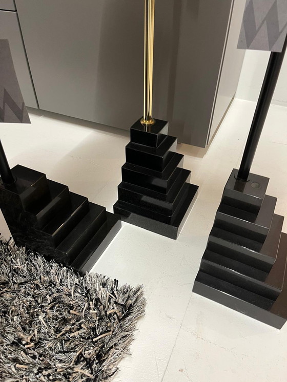 Image 1 of Ensemble de table Aytm Solum noir/doré