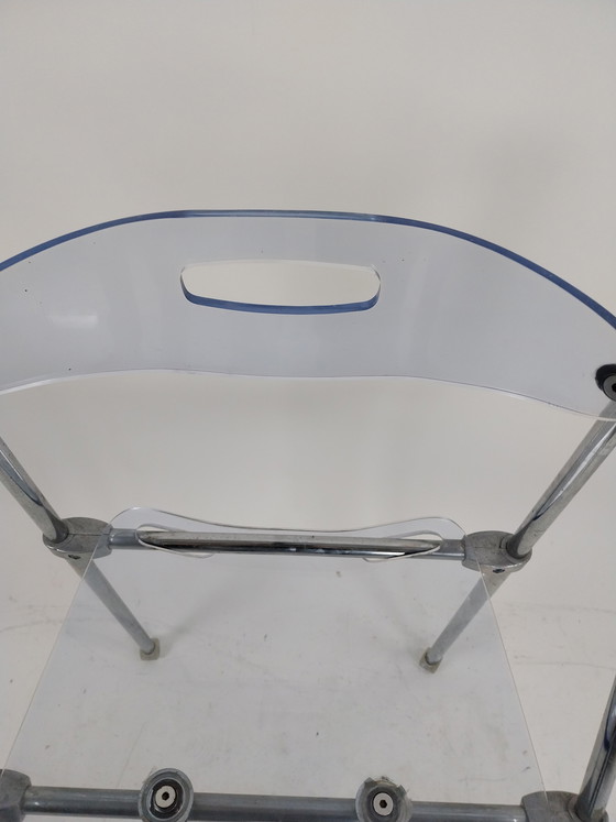 Image 1 of 1 x Lucite folding chair telescope by Giancarlo Piretti 1970s