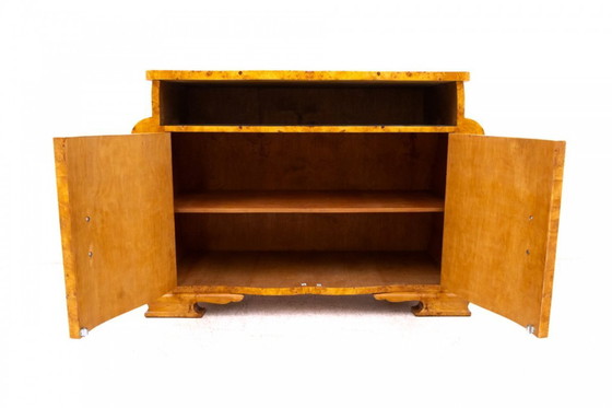 Image 1 of Art Deco ladekast uit de jaren 1940, Polen.