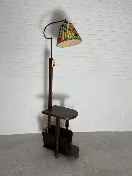 Image 1 of Vintage Staande Lamp Lectuur Bak