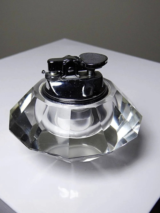 Vintage table lighter in Murano crystal, attributed to Antonio Imperatore, 70s. – Table accessories, Glass (photo 12 of 12)