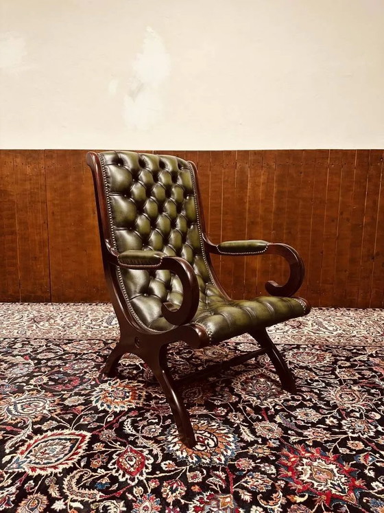 Springvale Chesterfield Armchair Victoria Stand Chair, Green (photo 11 of 11)