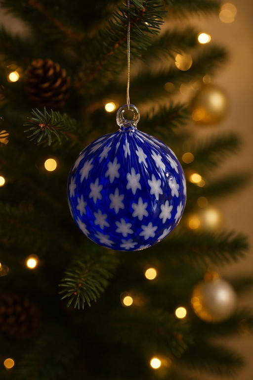 Bola navideña con murrina de cristal de Murano