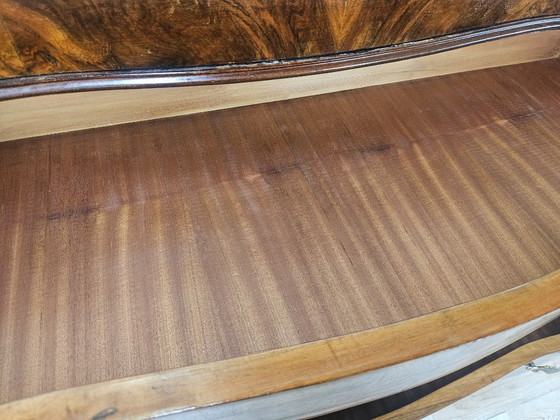 Commode Chippendale en loupe de noyer, années 1940 – Wood, Klassiek (photo 15 of 22)