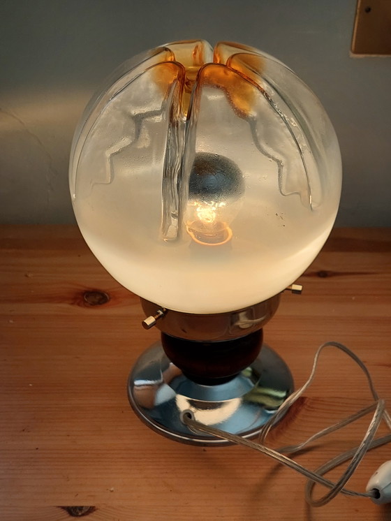 Image 1 of Lámpara de mesa espacial de mediados de siglo diseñada por Toni Zuccheri para Mazzega