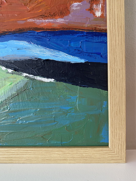 Image 1 of Landscape painting 40x30 cm including frame