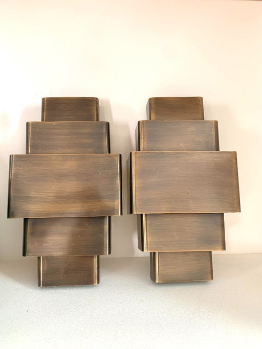 2 beautiful Art Deco wall lights