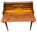 Scrivania Luigi XVI con piano a ribalta in legno di ciliegio