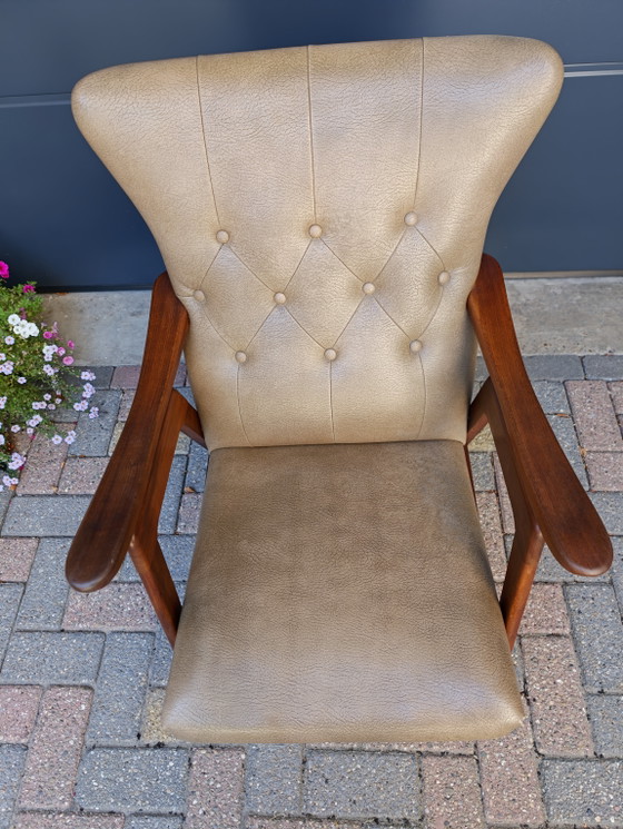 Louis Van Teefelen Webe Fauteuil Vintage Fauteuil Lounge à Oreilles – Louis van Teeffelen, Skai (photo 6 of 12)