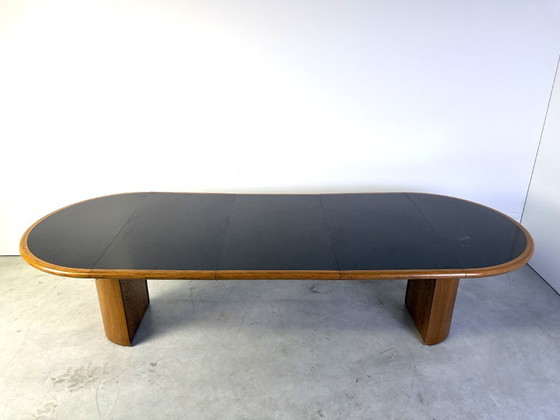 Tavolo da pranzo vintage XL allungabile di Rincklake Van Endert, anni '60 – Tavoli da pranzo, Plastica, Legno (photo 3 of 13)