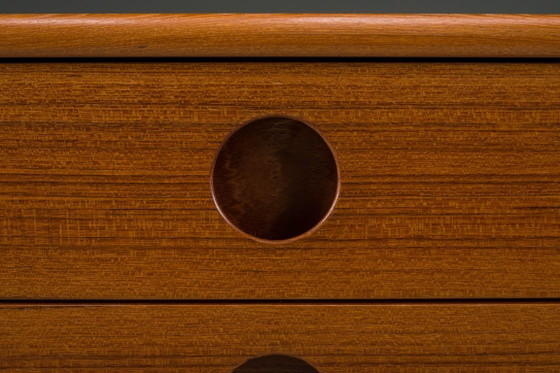 Image 1 of Deens Teakhouten Model VM202 Nachtkastje toegeschreven aan Vildbjerg Møbelfabrik, jaren 60