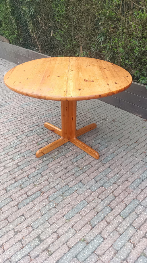 Mesa de comedor vintage estilo Rainder Daumiller de los años 70.