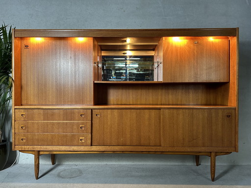 Mid-Century Modern Highboard – Teakholz