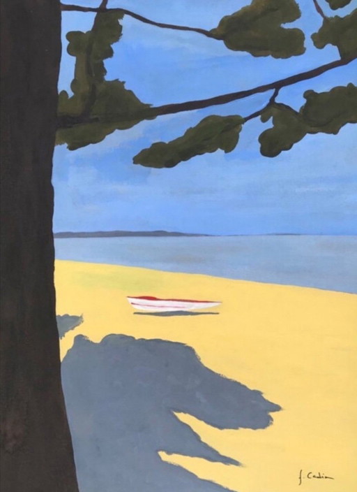 Gouache sur papier 300g.  Format 36x26cm. 