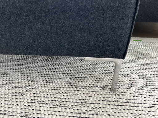 Hocker / Fußhocker Bloq anthrazitfarbener Stoff