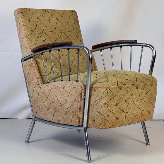 Image 1 of Sillón tubular József Peresztegi, años 60 - Raro diseño húngaro de mediados de siglo