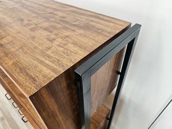 Image 1 of Anrichte aus Teakholz mit Eisenstruktur, 1960