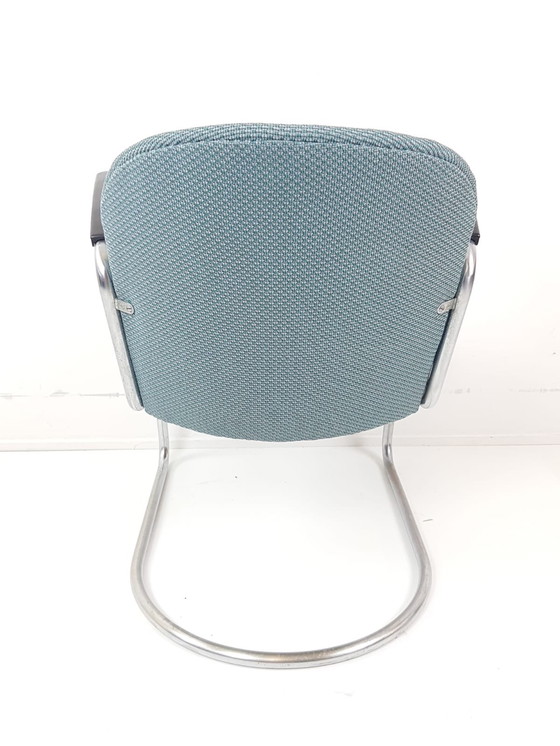 Image 1 of Poltrona Gispen modello 413 rivestita di nuovo in tessuto Ploeg grain