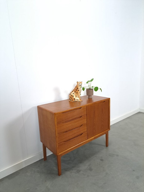 Image 1 of Teak Danish sideboard with drawers vintage
