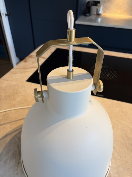 Hübsch - tafellamp wit met goud 