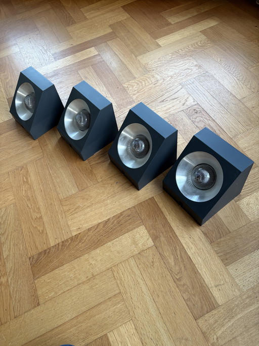 4 lampade da parete vintage Raak anni '60 (modello C 1587)