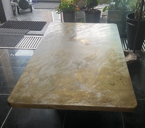 Image 1 of Christian Krekels , Unieke  salontafel, gesigneerd  160 x 90 cm