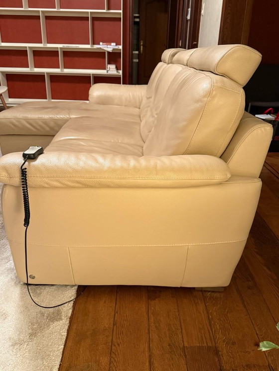 Image 1 of Divano 3 posti con chaise longue e relax elettrico