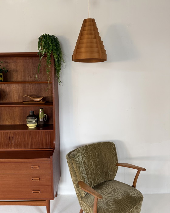 Image 1 of Lampada a sospensione vintage a stecche, Hans Agne Jakobsson anni '60