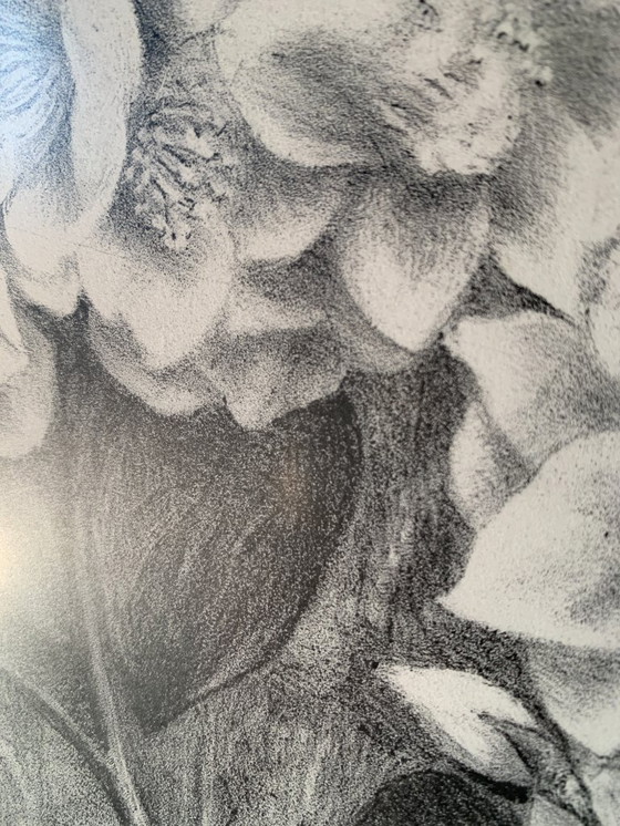 Image 1 of Aart van Dobbenburgh (1899-1988) - Lithographie Dahlia - Signée à la main r.o. 1977