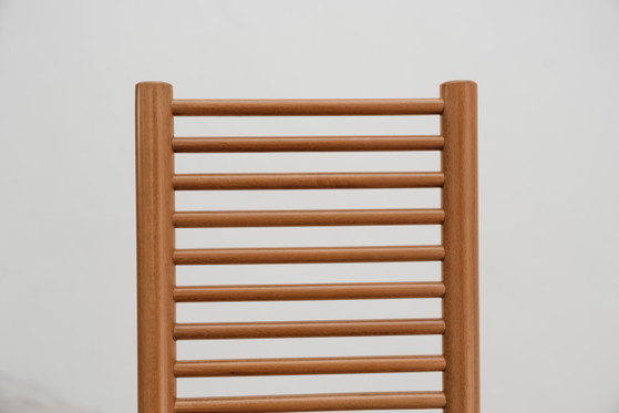 Image 1 of Dining Set Consisting of 4 Chairs with Ladder Backrest, 1980s Design, Italy