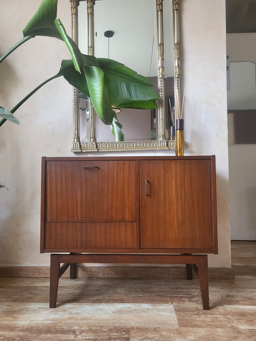 Vintage Record Player Cabinet With Floating Legs