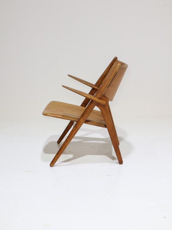 Image 1 of CH28 Sawbuck Sessel, Eiche, Hans J. Wegner, 1950er Jahre, Dänemark