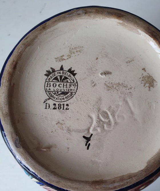 Art Deco Vase Boch Frères La Louvière - Catteau style – Ceramic (photo 8 of 10)