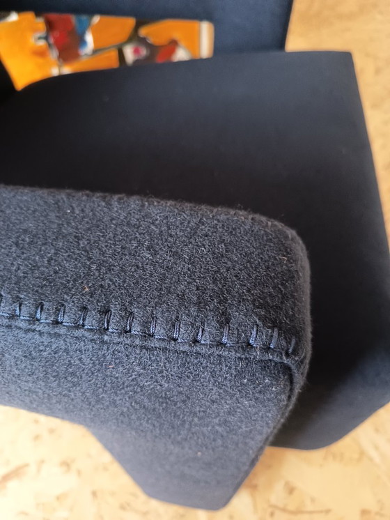 Image 1 of CASSINA Utrecht 637 armchair in Midnight BLUE Kvadrat wool by Gerrit Rietveld