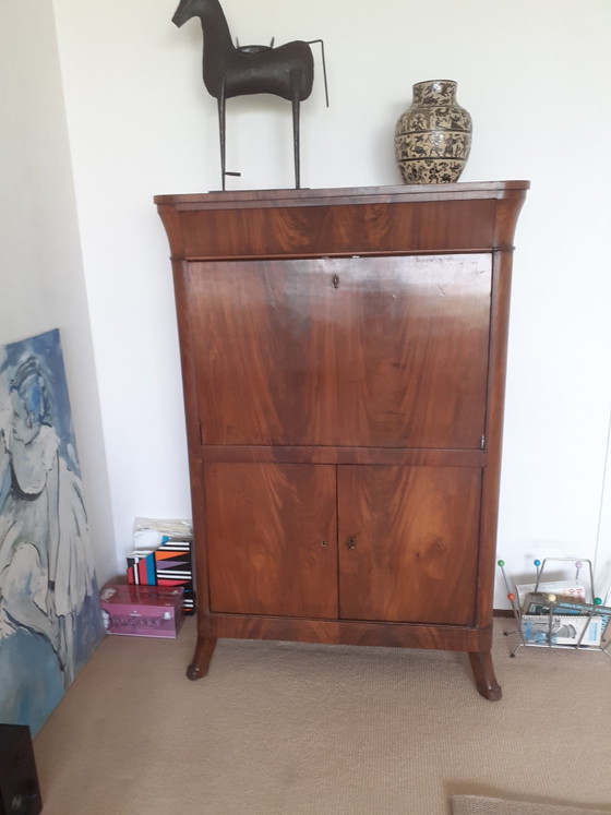 Image 1 of Biedermeier secretary desk.