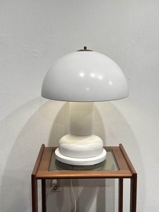 Image 1 of XL Italian Vintage White Mushroom Lamp