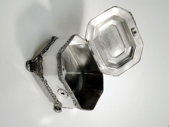 Zuckerdose aus Norblin, Warschau, Polen, 19. Jahrhundert – Tischdekoration, Metal, Silver (photo 4 of 9)