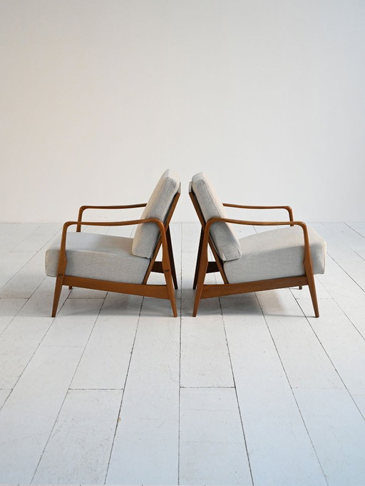 Pair of German armchairs, 1960s