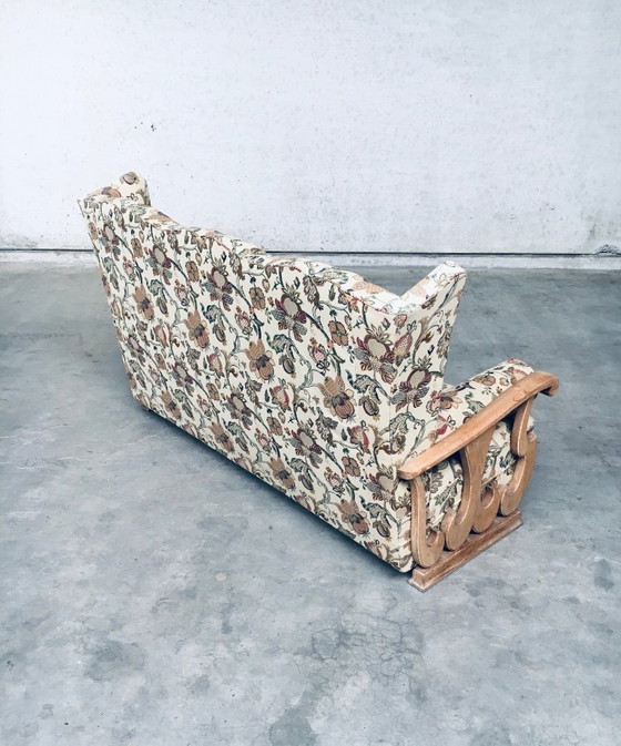 Image 1 of Dreisitzer-Sofa mit hoher Ohrenlehne im Stil der frühen 1900er Jahre