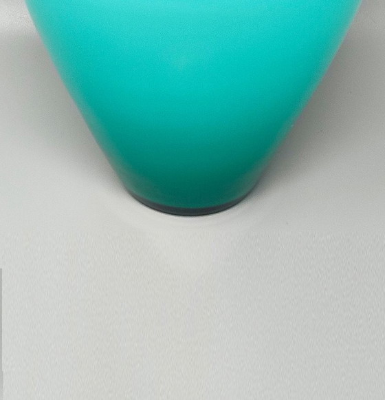1970s Exquisite Murano Glass Aquamarine Vase by Ca' dei Vetrai – Ca dei Vetrai (photo 7 of 7)
