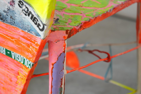 Image 1 of Set di 6 sedie Pop Art firmate da Guido Coletti (1995, firmate nel 2013)